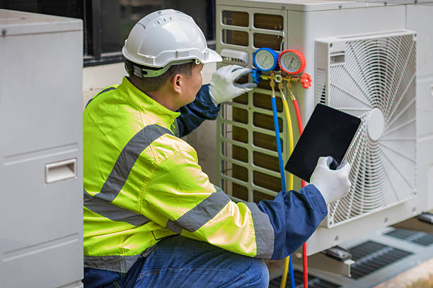 Professional Hvac technician working in Mayville, NY